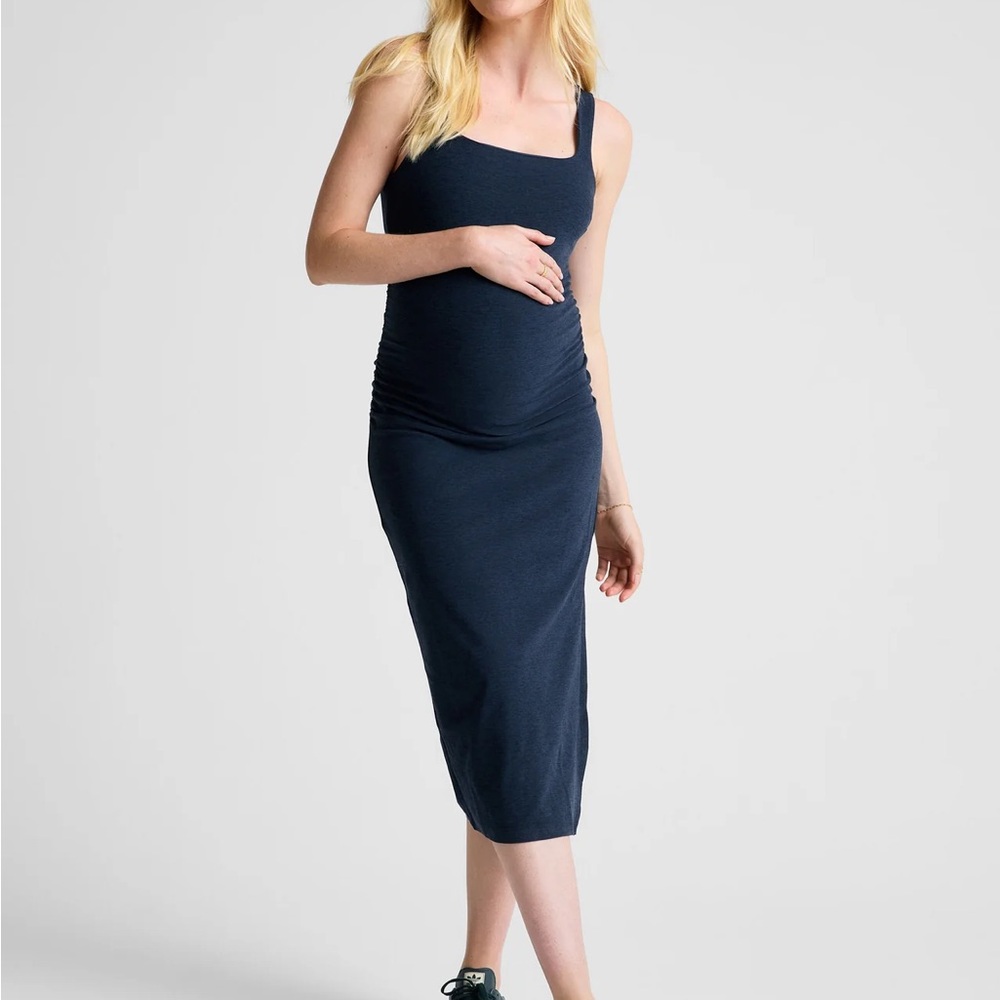 Beyond the Bump Dark Blue Midi Dress